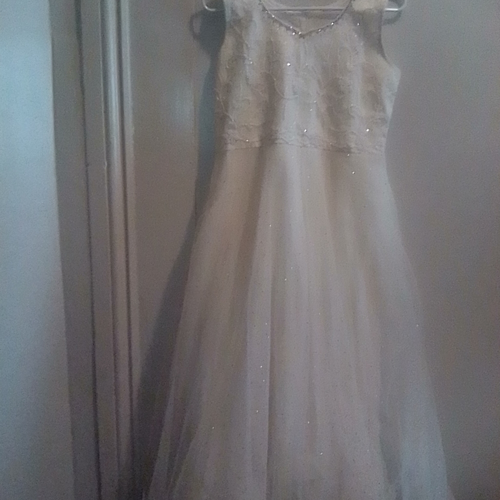 Lakshmi hand beaded silk dress